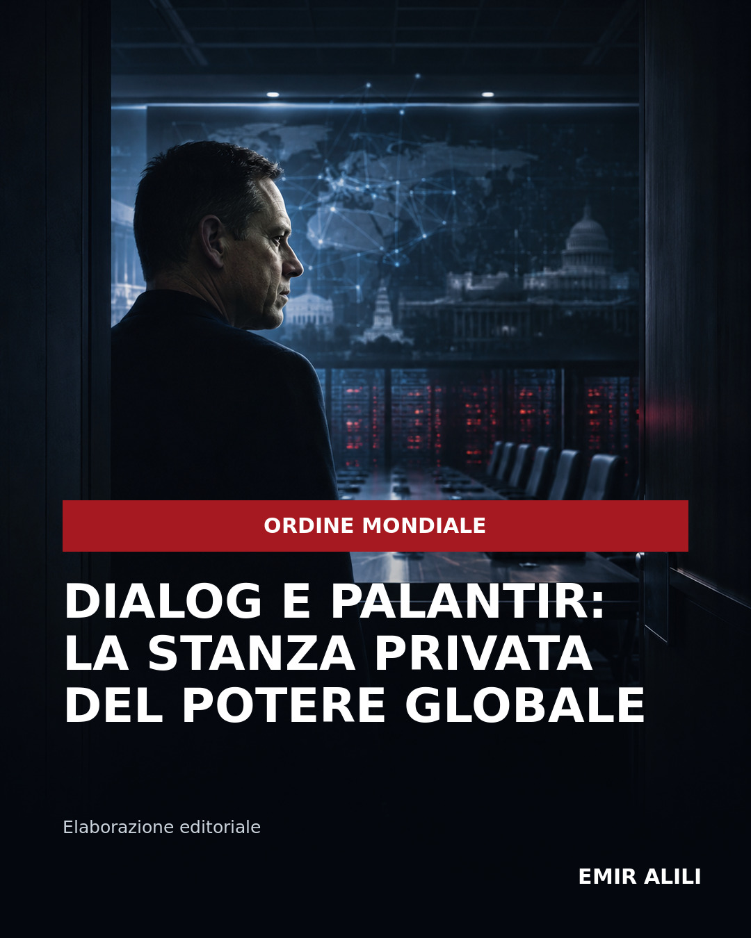 Elaborazione editoriale sul network Dialog, Peter Thiel e il potere tecnologico-militare