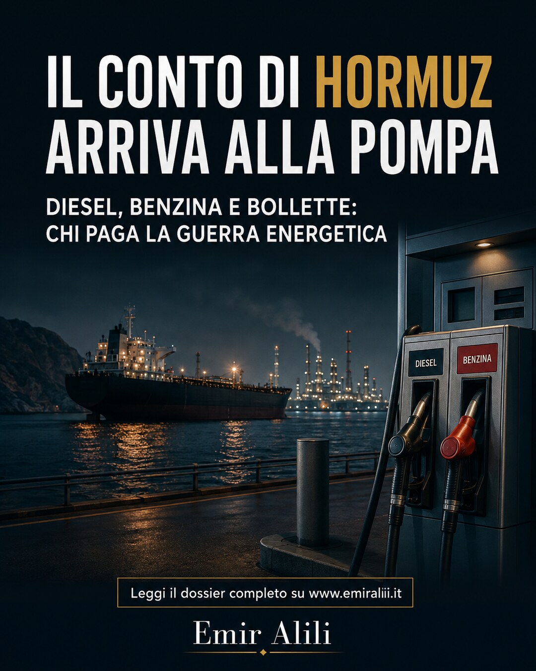 Copertina del dossier Il conto di Hormuz arriva alla pompa