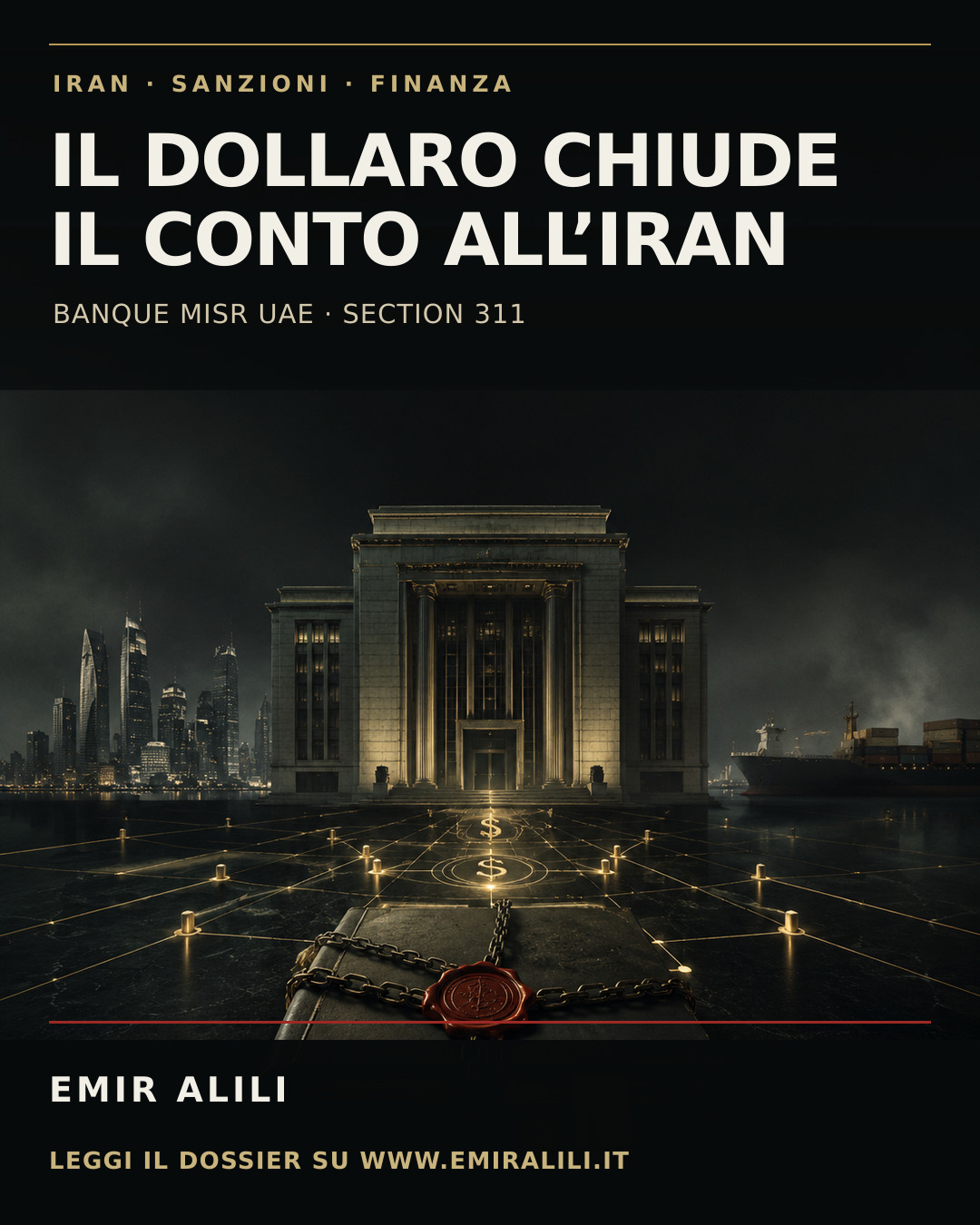 Copertina del dossier Il dollaro chiude il conto all’Iran