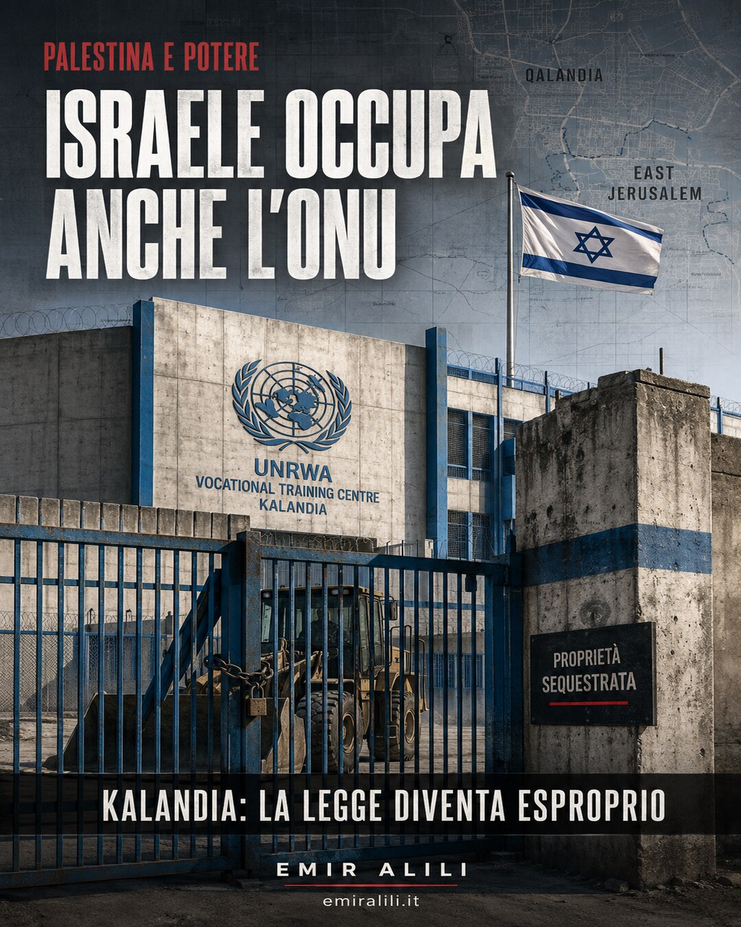Copertina del dossier Israele occupa anche l’ONU