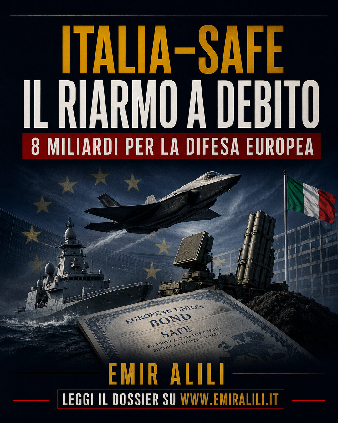 Copertina del dossier Il riarmo a debito