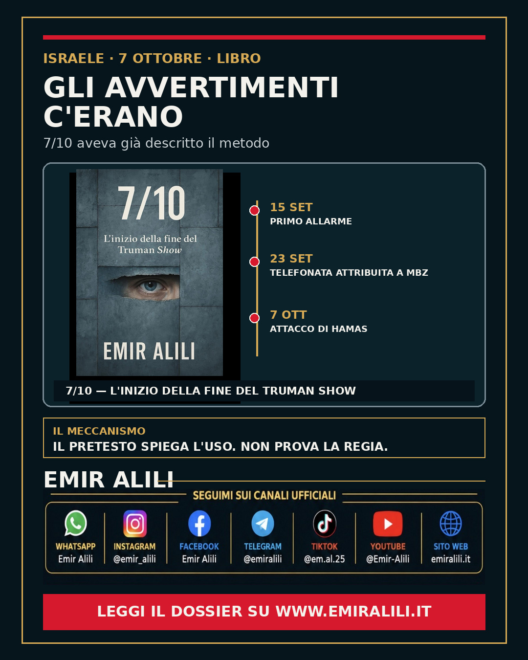 Copertina del dossier Gli avvertimenti c’erano: il libro aveva visto il metodo