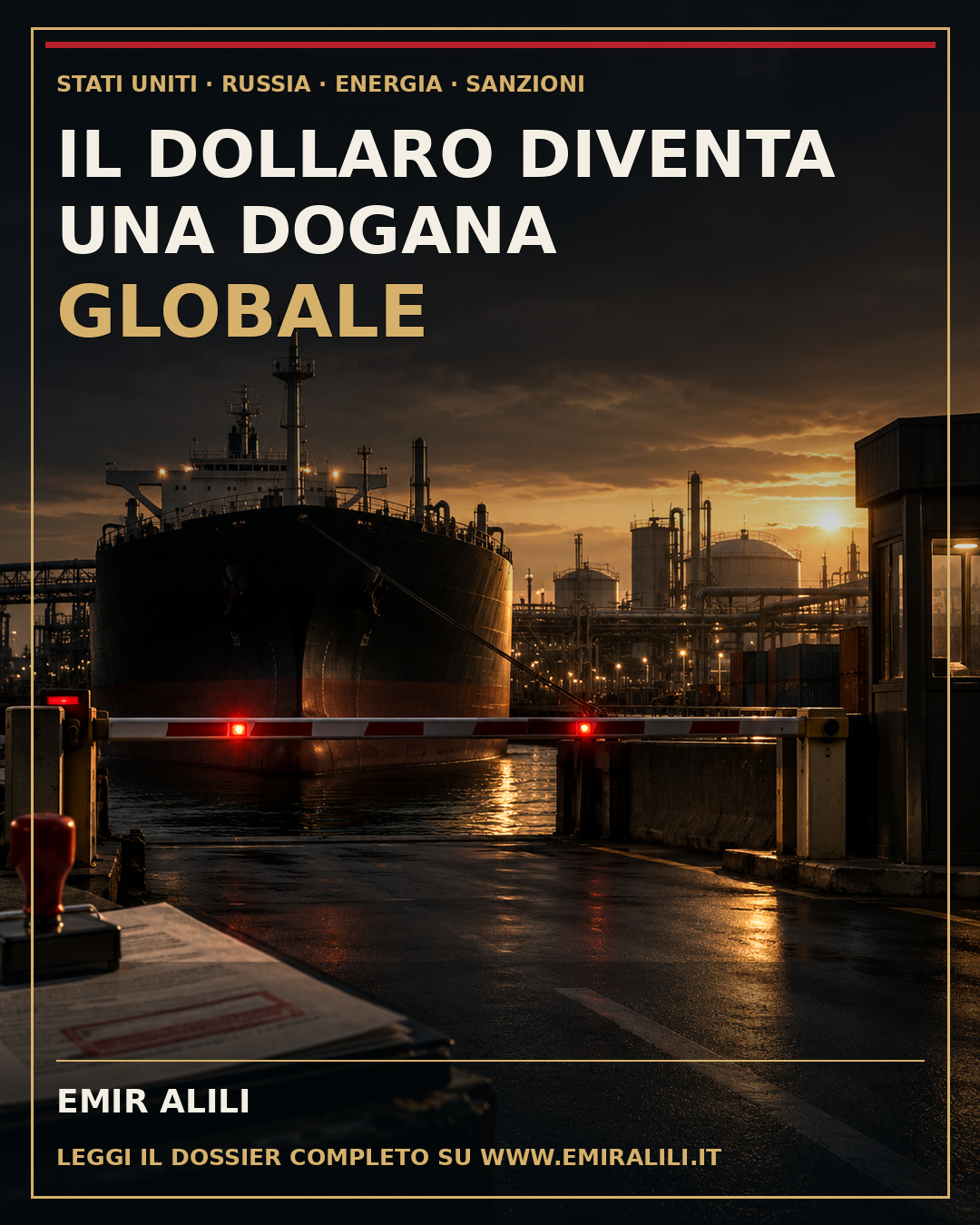 Copertina del dossier Trump trasforma le sanzioni alla Russia in una dogana globale