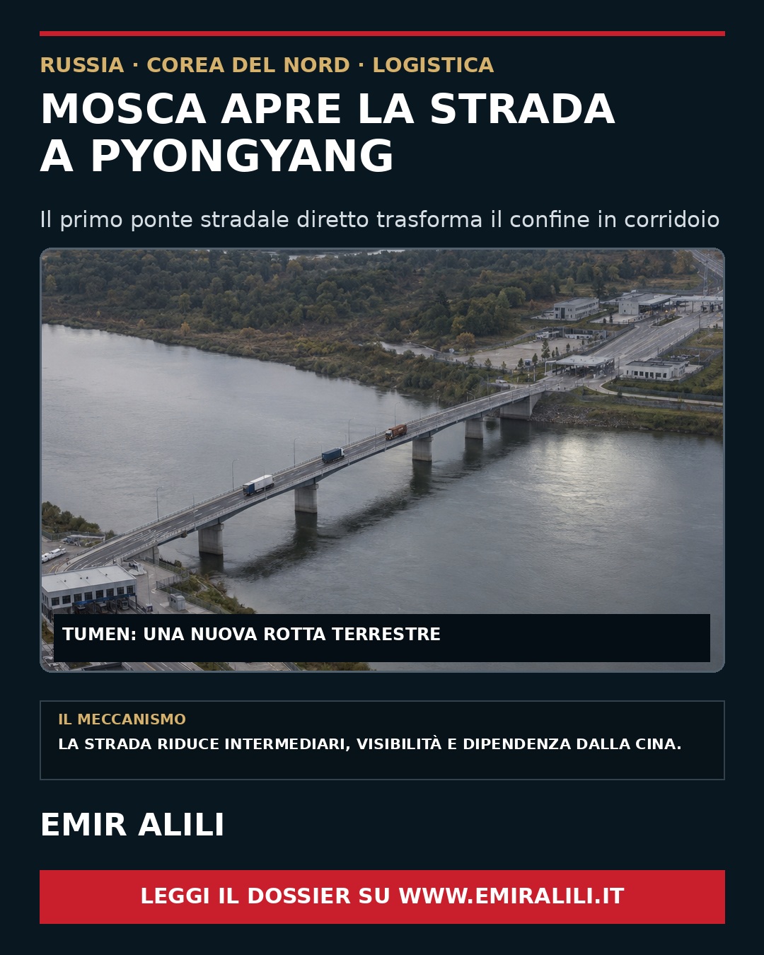 Copertina del dossier Mosca apre la strada a Pyongyang
