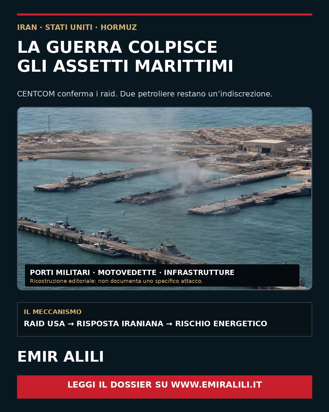 Copertina del dossier La guerra colpisce gli assetti marittimi
