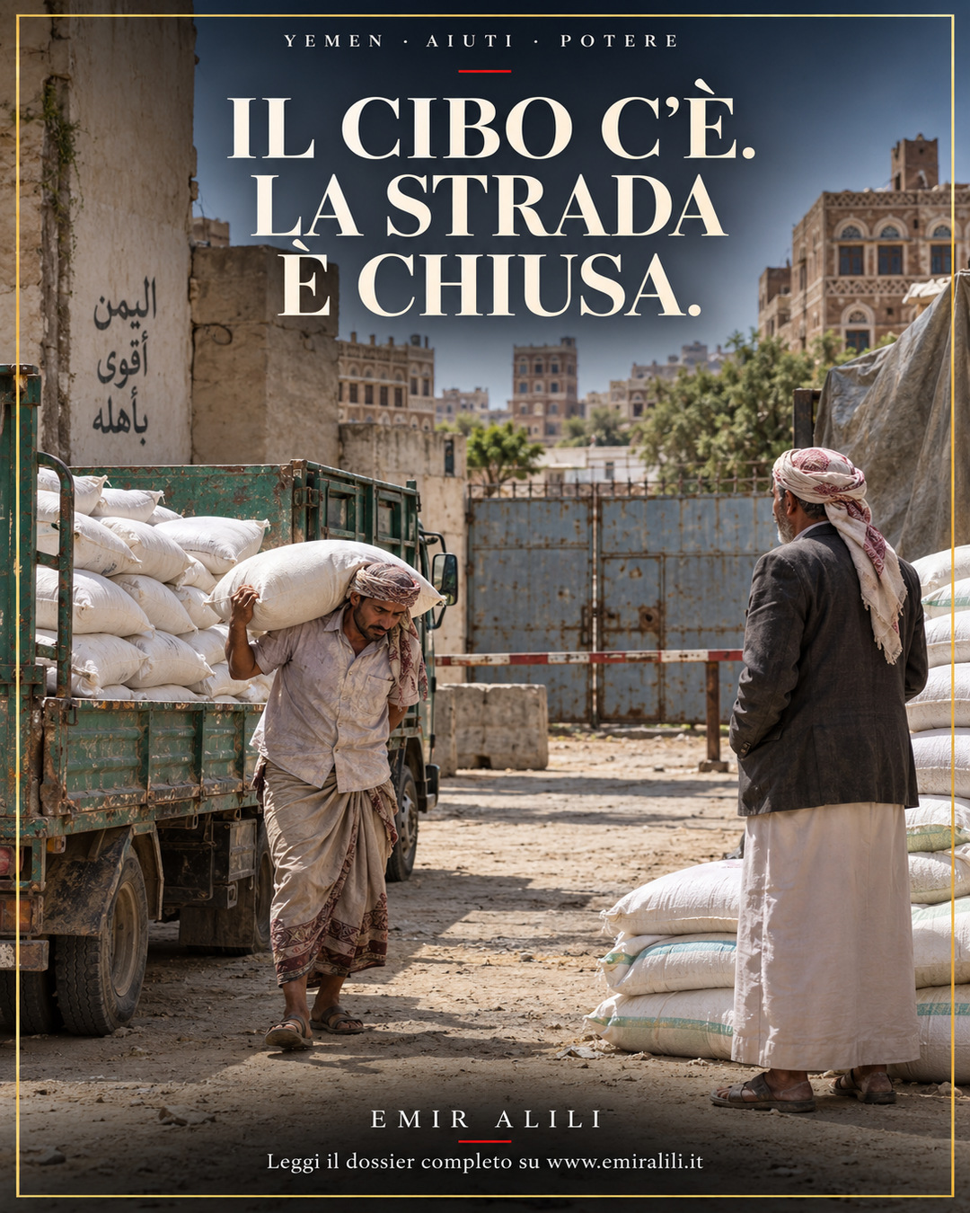 Copertina del dossier Yemen: gli aiuti non bastano se non possono arrivare
